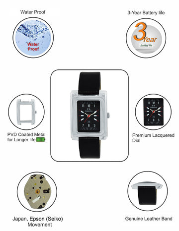 Maxima ATTIVO Women Black Dial Analogue Watch - T-55421LMLI